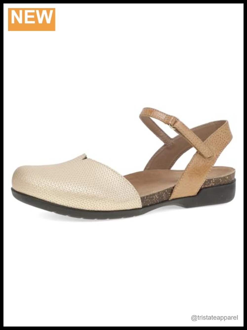 Dansko Rowan Leather Sandals Closed Toe Hook & Loop Women's Casual Comfort Shoes